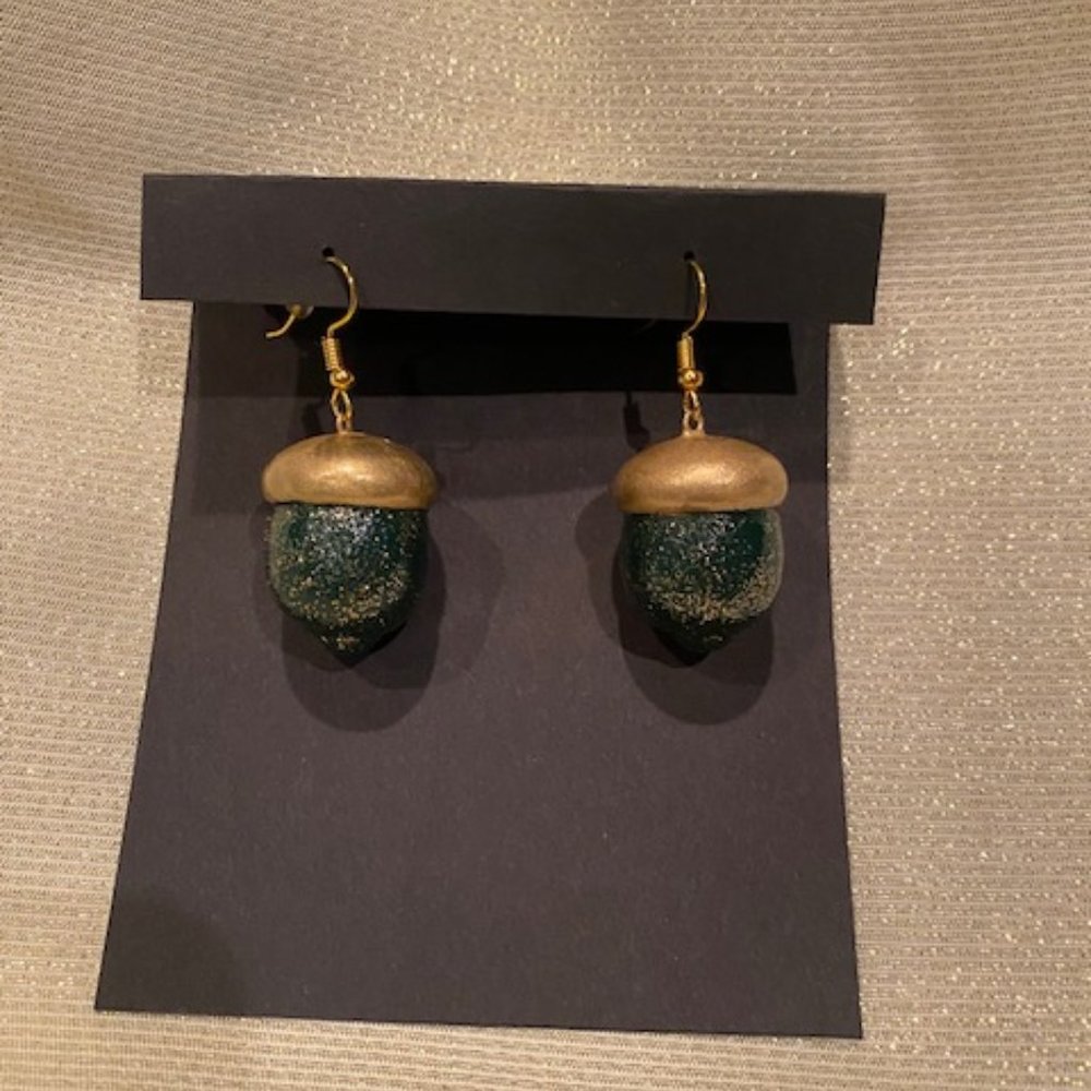 Handmade Acorn Earrings